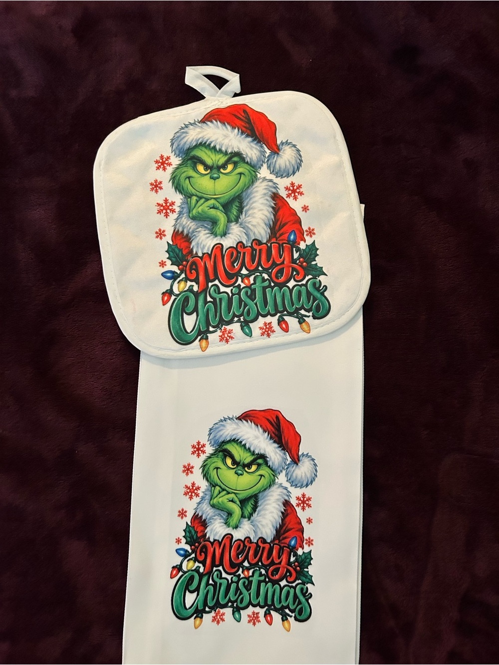 Hobby Lobby Grinch Merry Christmas Red Green White Holiday Set